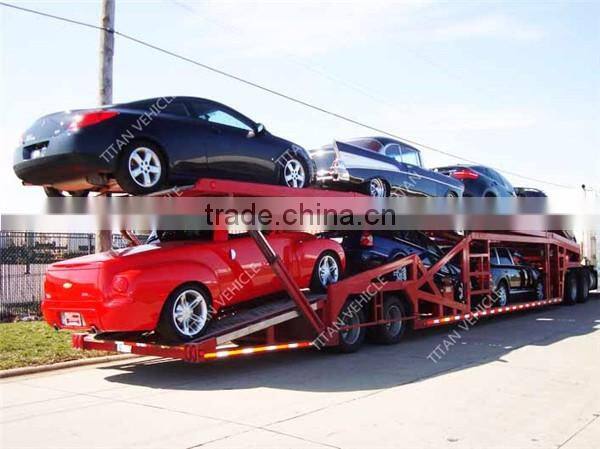 TITAN car haulier trailers , car transport semi truck trailer , car transporter trailer