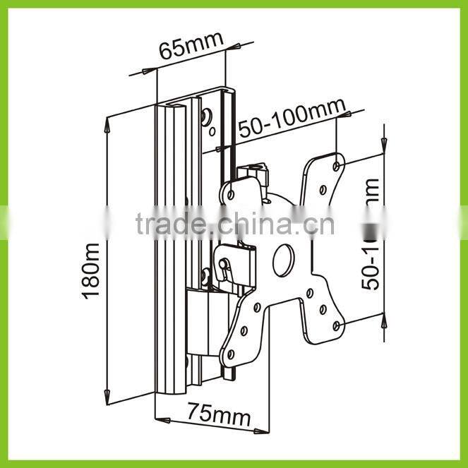 LCD400 DMP VESA100x100 Tilting Swivel Aluminum LCD Wall Mount