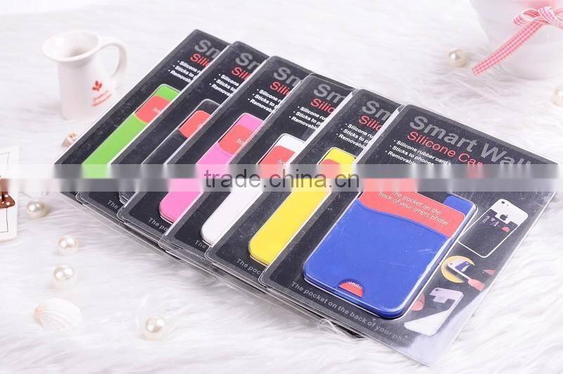 Stylish Silicone Card Case for Smart Phone