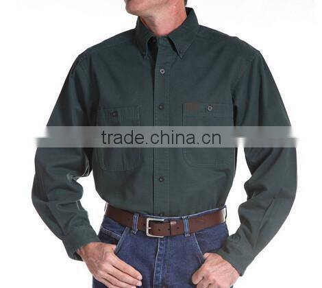 2014 men khaki work shirts