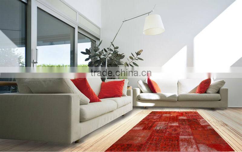 Patchwork Carpet - Vintage Rug - Handmade Contemporary Patchwork Rug