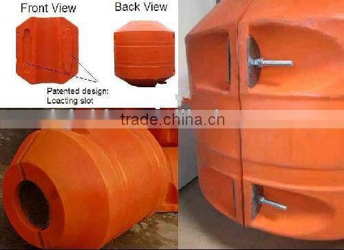 Floating pipeline with floats