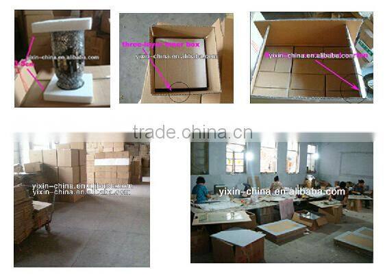 Glass streak mosaic vase and candle holder