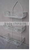 Bathroom iron wire overdoor shower caddy