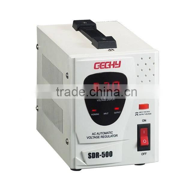 SDR-500VA 400w electronical 220V digital display Relay control full AC automatic voltage regulator/stabilizer