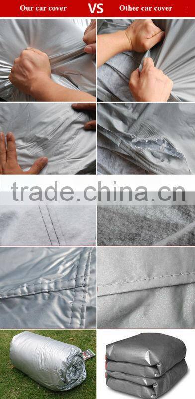 Aluminum foil material super UV proof car cover umbrella