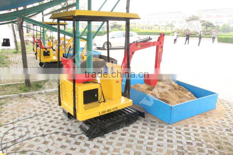 hot sale 360/180 degree rotation Adult and children coin operated kids rides excavator for amusement