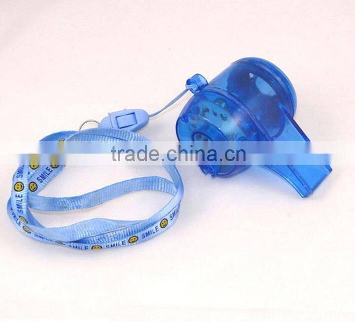 2014 Flashing Plastic Whistle With Lanyard