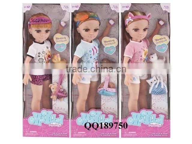 Baby Doll Toy 17 Inch Short Hair Toy doll Girl Gift Fashion Dolls
