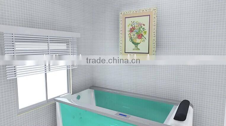 interior and exterior wall material crystal glass tile in mosaic