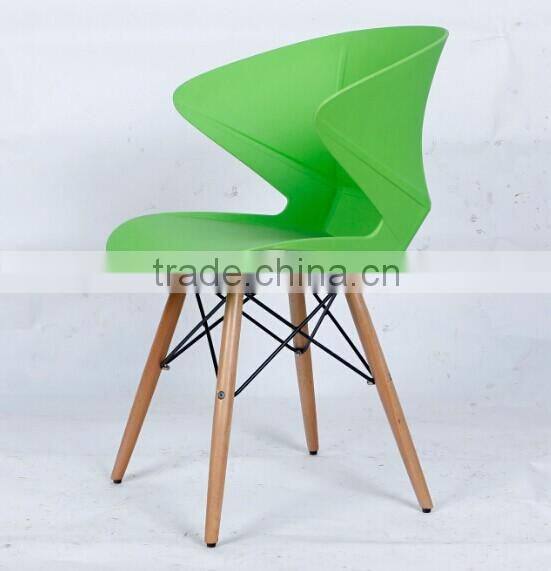 living room furniture /plastic chair factory/ modern brief plastic chair 1825
