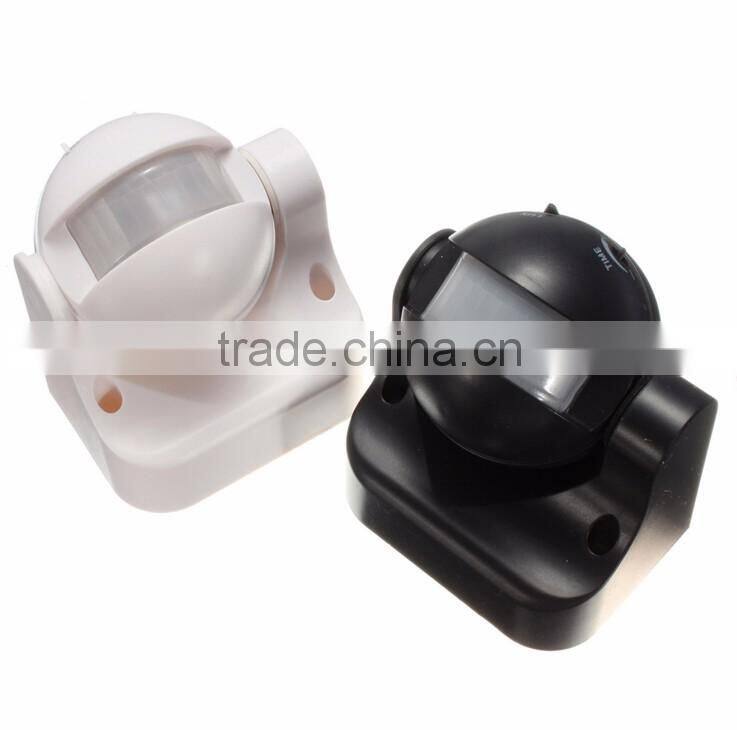 IP44 CE 180 degree infrared PIR motion sensor switch
