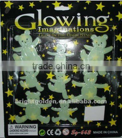 Noctilucent number flash wall sticker