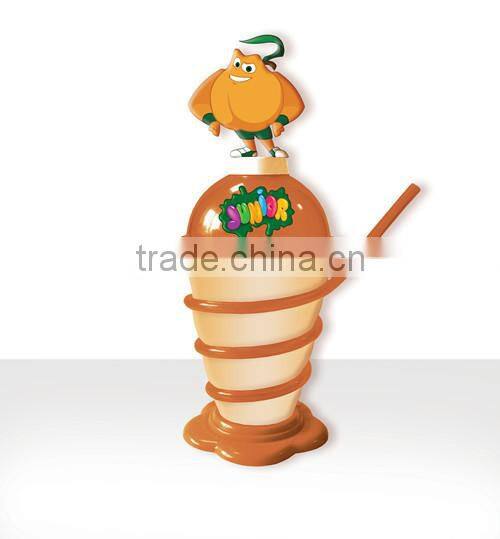 Supporting OEM design and production straw cup with apricot doll