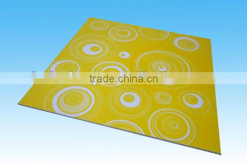 Hot Stamping PVC ceiling panel 595*595mm