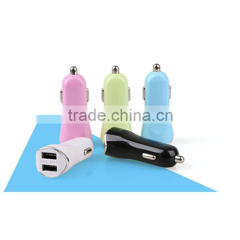 Mini Cute Style 2 Port Wireless Mobile Phone Car Charger