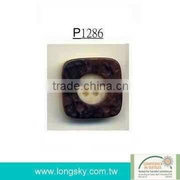 (#P1292-07) eco friendly customized fashion designer colourful round resin clothing button