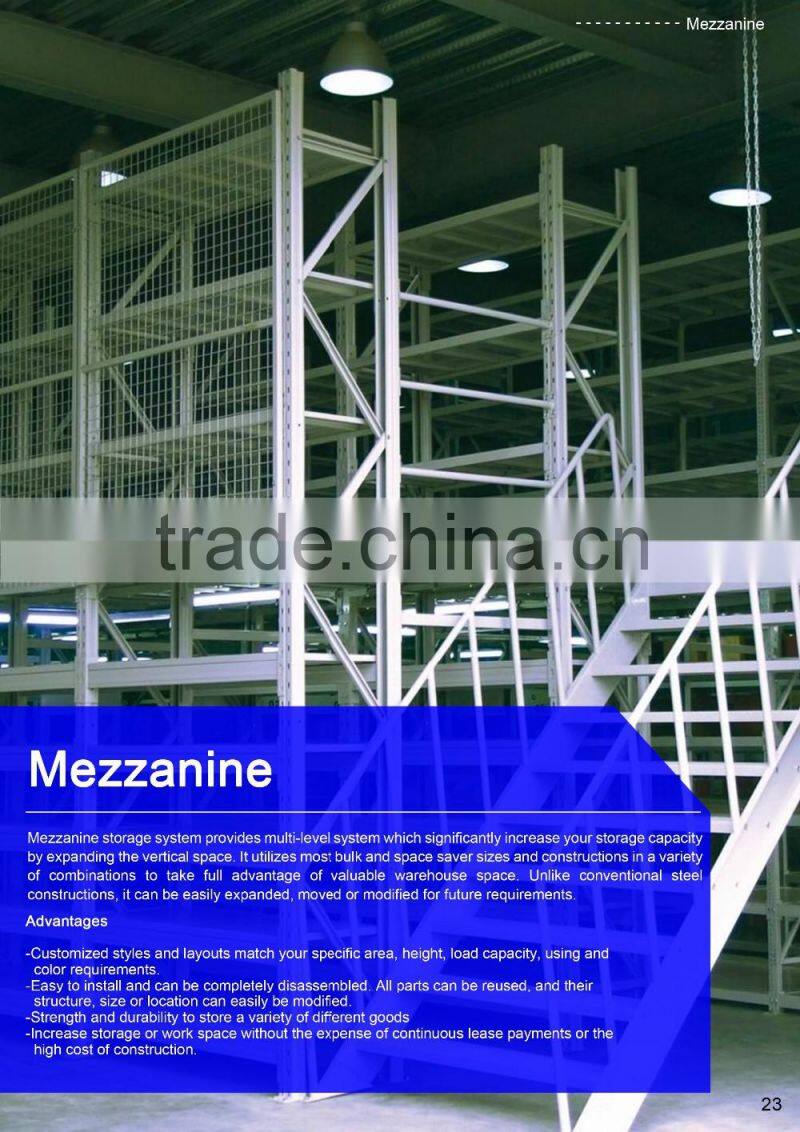 Moved Q235 Warehouse Uprights Mezzanine