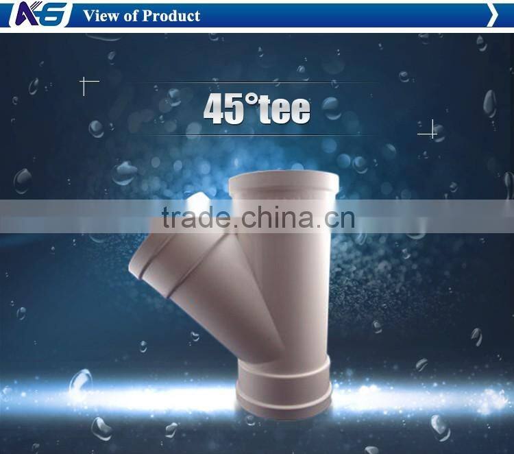 Easy installed plastic pvc material elbow pvc tee