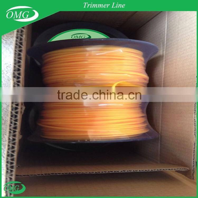 Professional Grade 2.4mm x 8LBS Dual Color Nylon Grass Trimmer Line