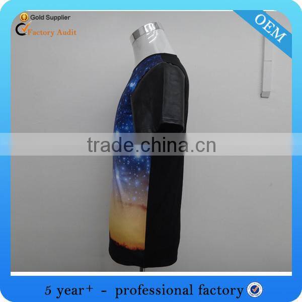 High quality custom printing ladies fashion shirt