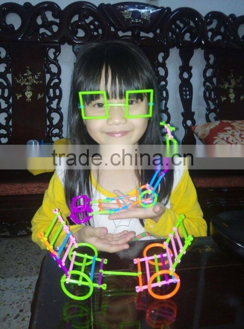 High quality kid toy new coming educational DIY plastic creative smart stick toy