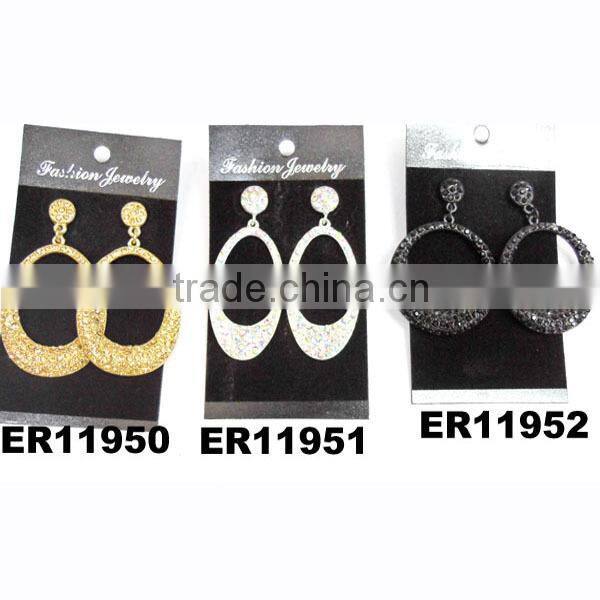 fashion ladies glitter rhinestone cool stud earrings