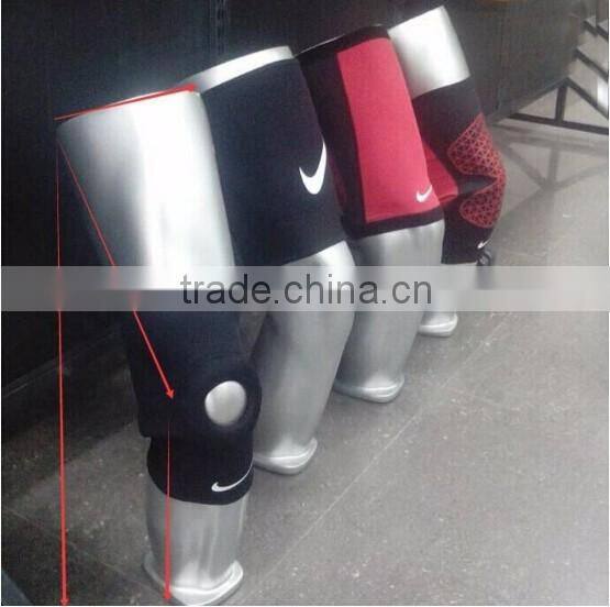 DL801 Male display sport leg knee forms white color silver color matt