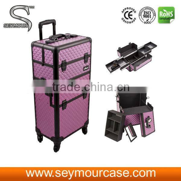 2 in 1 Rolling Makeup Train Case