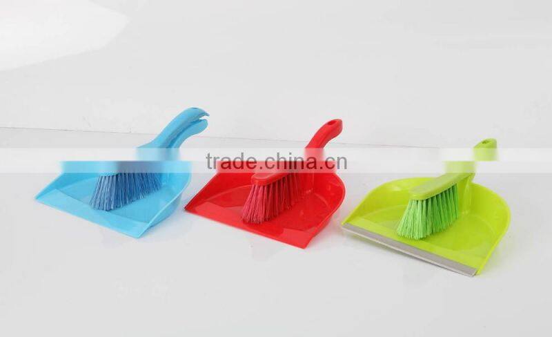 plastic cleaning product colorful dustpan with brush