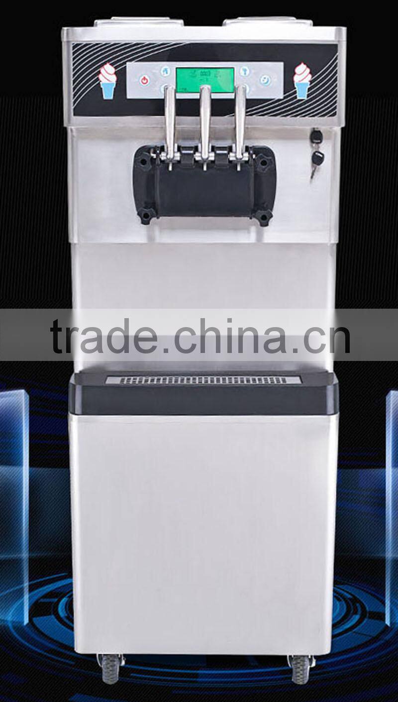 Wholesale factory price 2+1mixed flavors soft ice cream machine