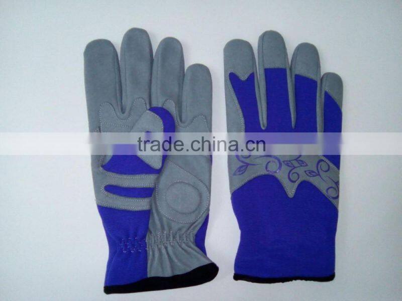 Industrial leather sport mechanic gloves