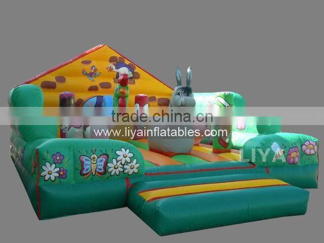 Giant commercial inflatable fun city