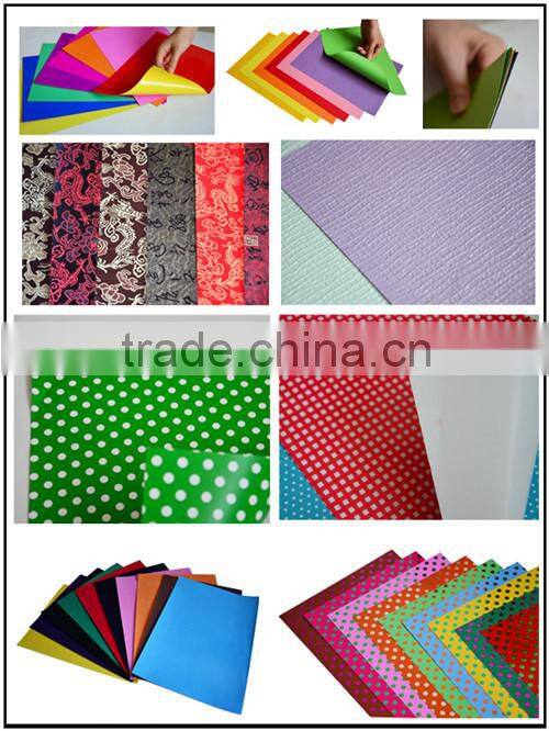 hot-stamping design velvet flocking wraping paper