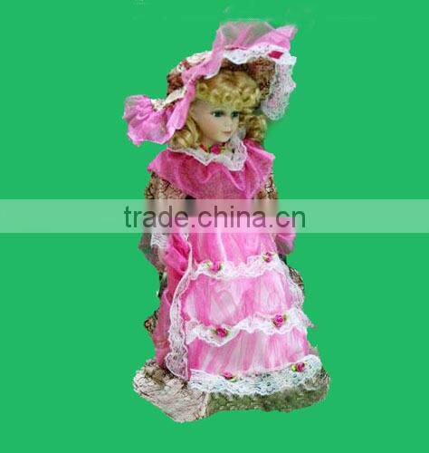 Ceramic Dolls New Toy Girls Cloth & Rayon beautiful girl dolls