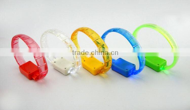 Bright Color LED Light Up Wrist Band Bracelet
