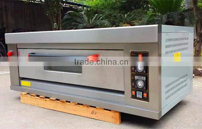 Single deck three trays Professional Gas bread bakery Oven baking equipment