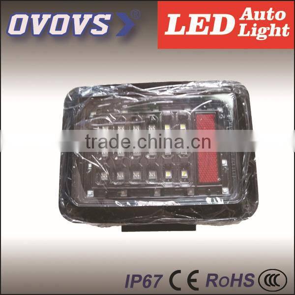 2015 NEW Product 12v 24v j-eep wrangler LED taillight with Turn Signal Running Brake Reverse Parking signal