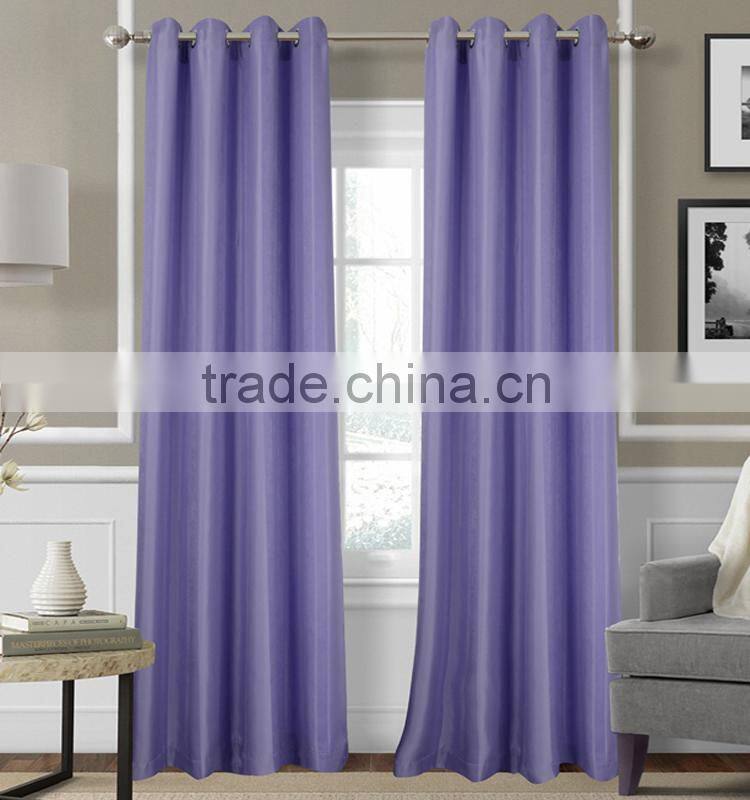 HLHT low MOQ the flame retardant high-grade jacquard polyester curtain