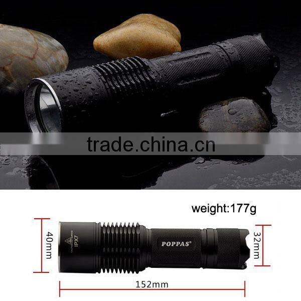 F13 High Power Aluminium Body self defense rechargeable long distance torch