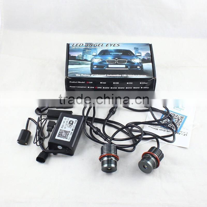 Wifi RGB E39 LED angel eyes for BMW RGBW LED halo ring bulbs for BMW E39 E53 E60 E61 E63 E64 E65 E66 E87 CR EE
