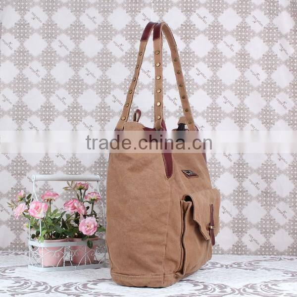Factory wholesale men canvas tote bag leisure style