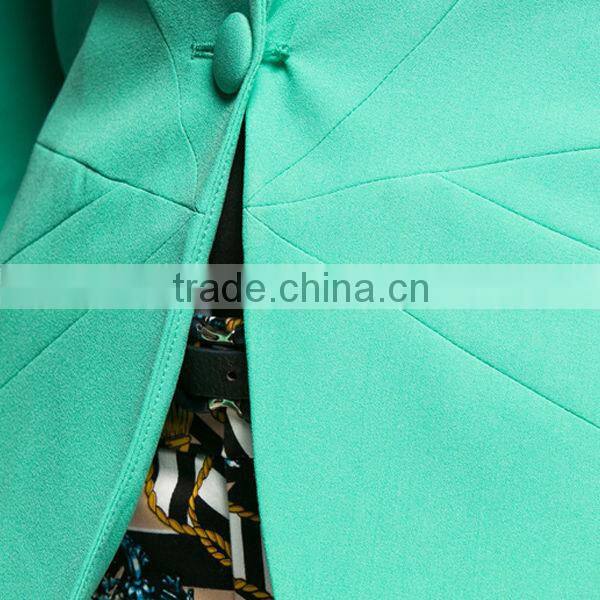 jacket for women green short style for office lady