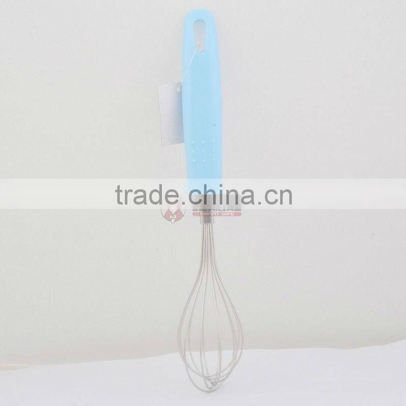 Chef charming plastic handle stainless steel egg whisker