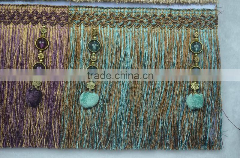new design fancy useful fashion curtain tassel lace,decorative curtain tassels