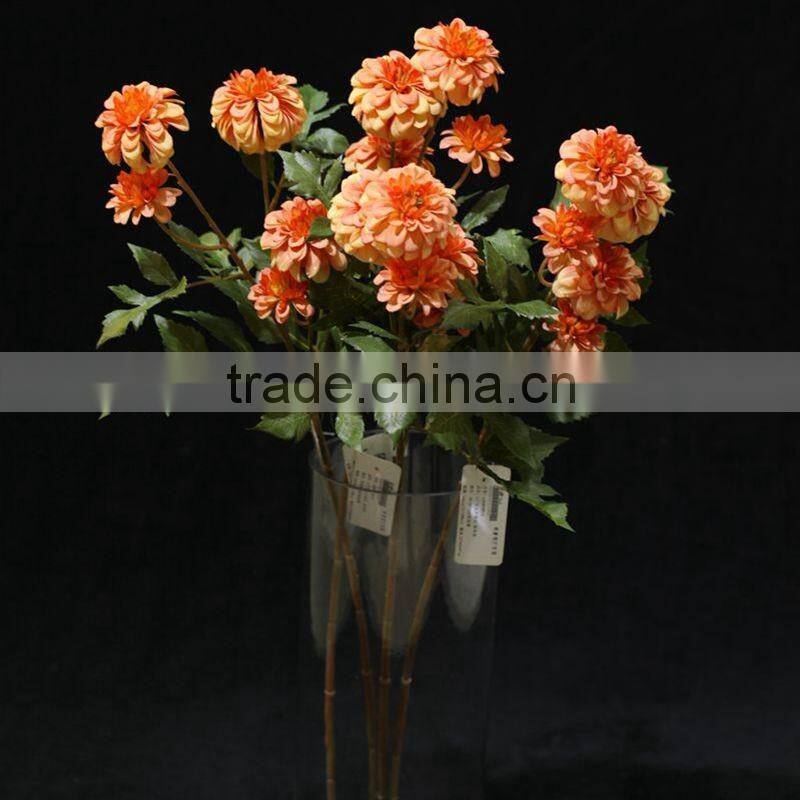 High quality artificial silk flowers bouquets for interior decoration with five head