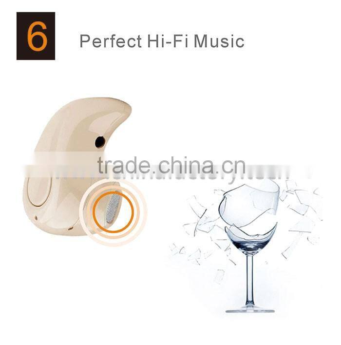 2016 popular and fashionable S530 micro bluetooth earpiece invisible spy earbud