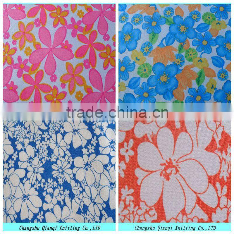 100% polyester spun French terry with brush