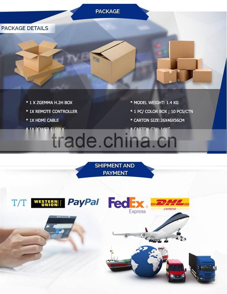 Genuine Zgemma H.2H dvb-s2+dvb-t2/c receiver linux tv box