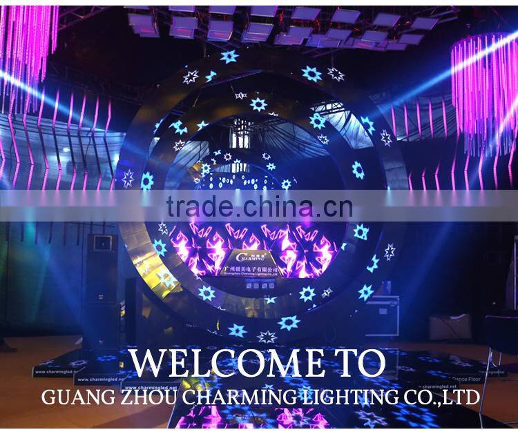 High brightness standing / hanging 3d video circular led screen display for night club decor